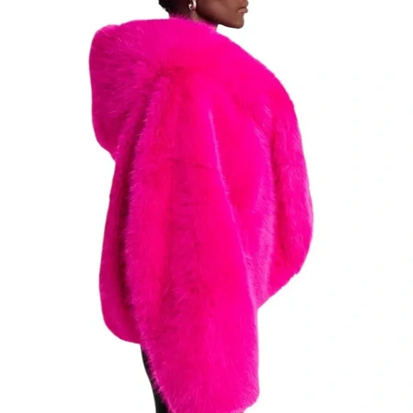 New NAOMI x BOSS 2.0 Cabarette Faux Fur Coat - Picture 4 of 11